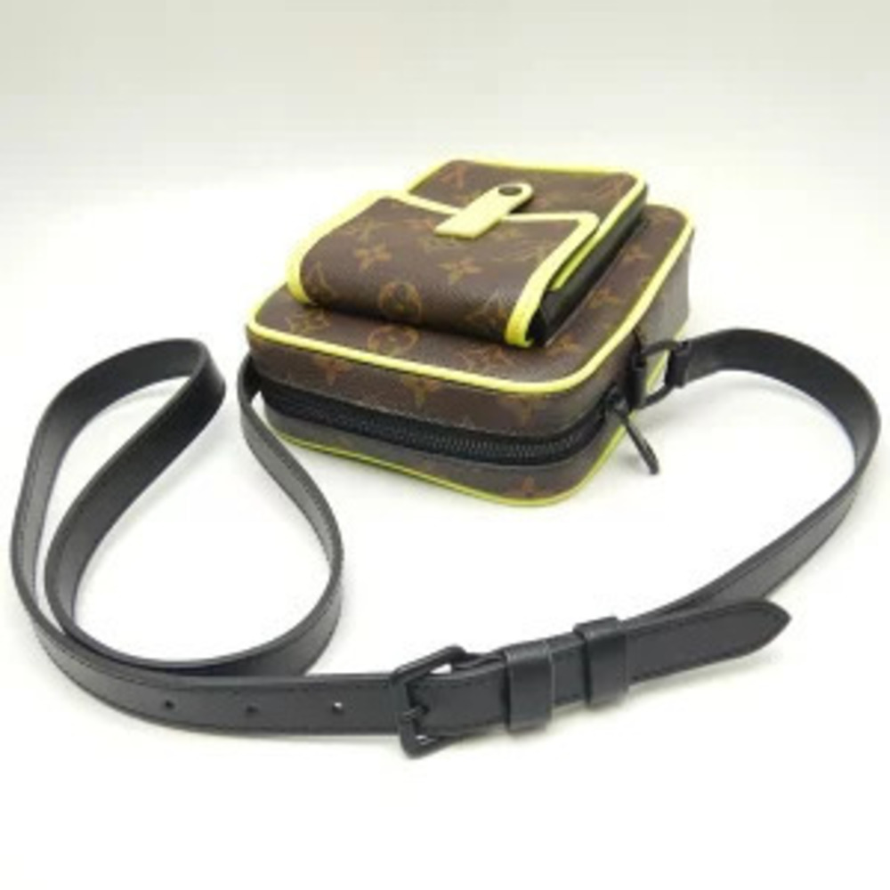 Louis Vuitton Neon Brown Wearable Wallet Macassar Shoulder Bag Christopher